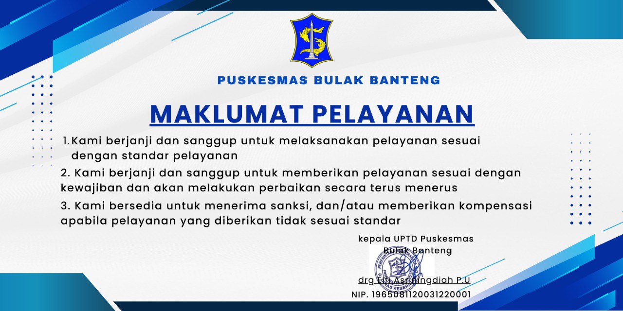 Maklumat Puskesmas Bulak Banteng